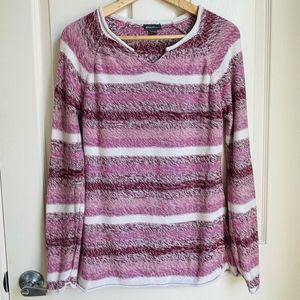 Eddie Bauer 100% Cotton Long Sleeve Split Neck Sweatshirt - S